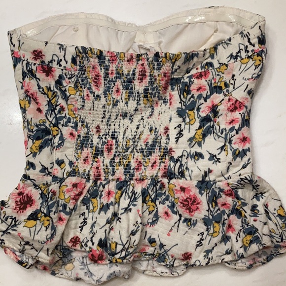 Floral Peplum Top Size Xs - Picture 2 of 7